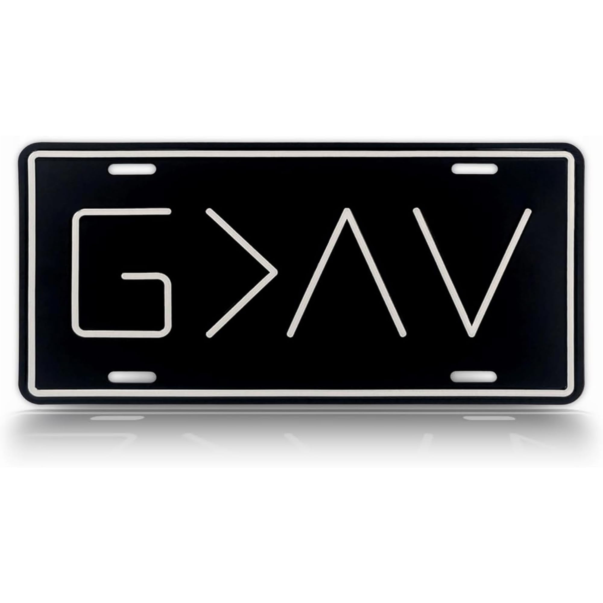 Autobase embossed front plate for bold personalization and curb appeal