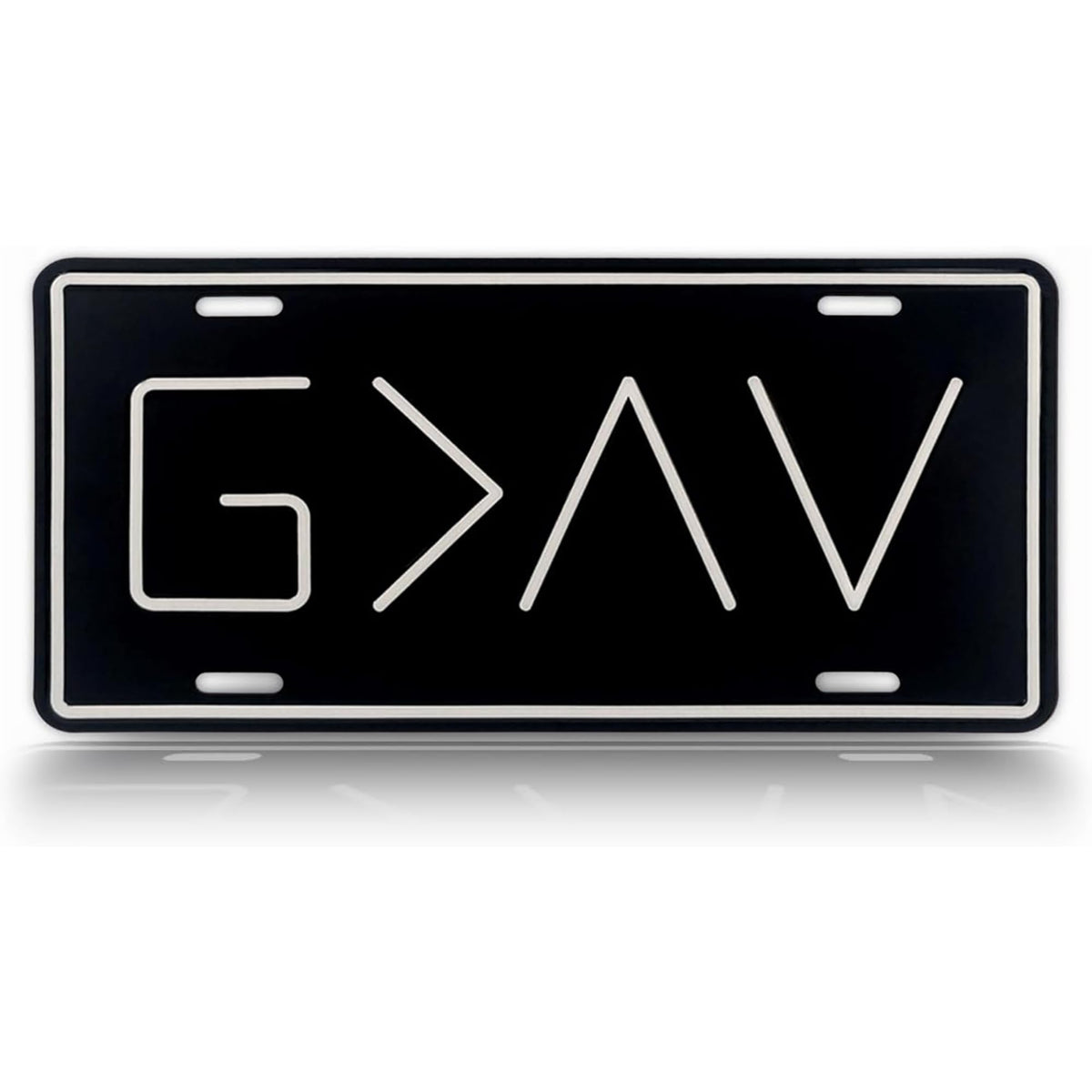 Autobase embossed front plate for bold personalization and curb appeal
