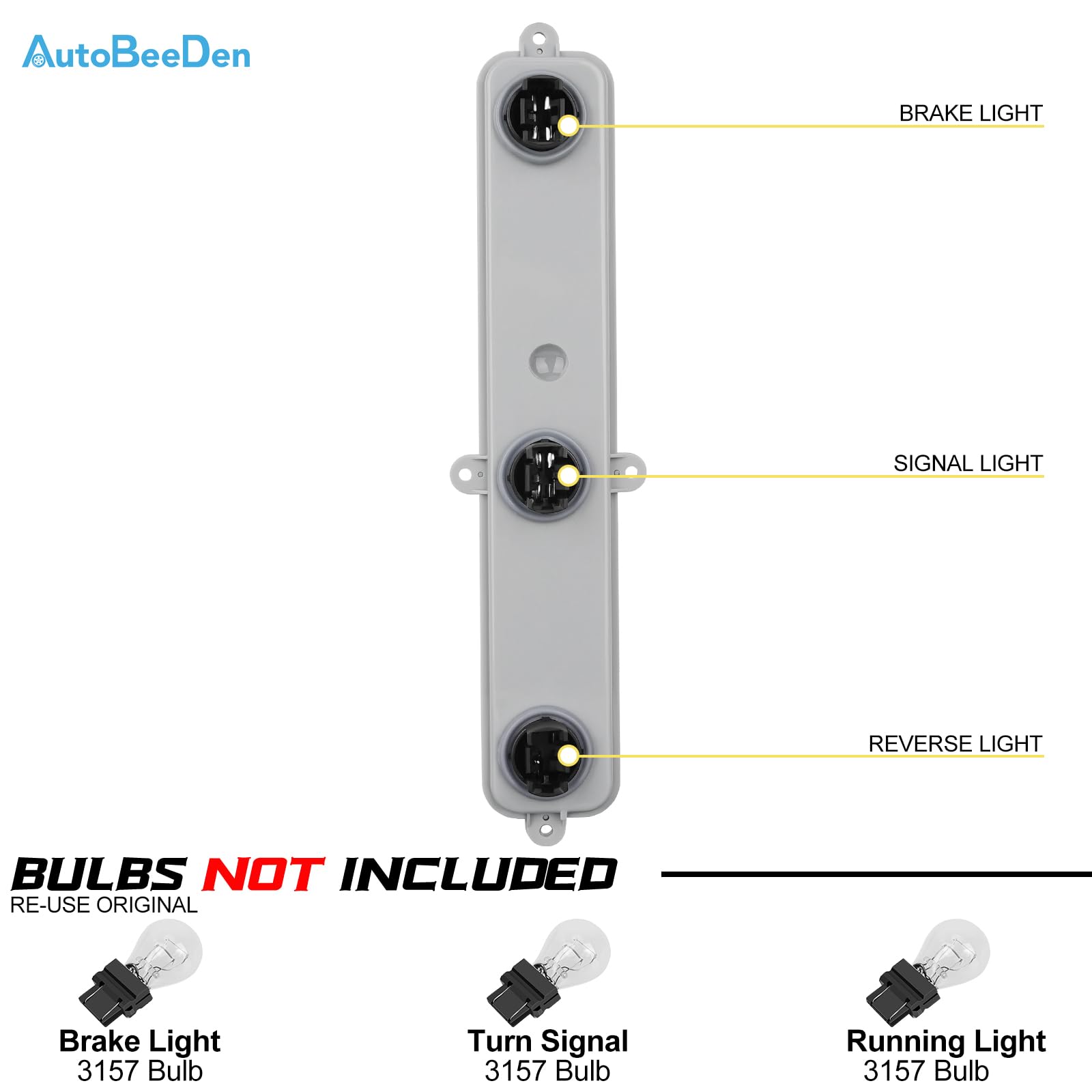 AutoBeeDen tail light assembly upgrade for enhanced rear visibility on Dodge Ram