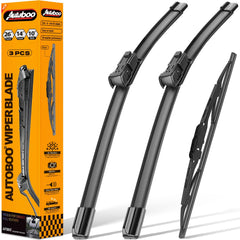 AUTOBOO 26-inch front wiper blade for Trax improving visibility in rain