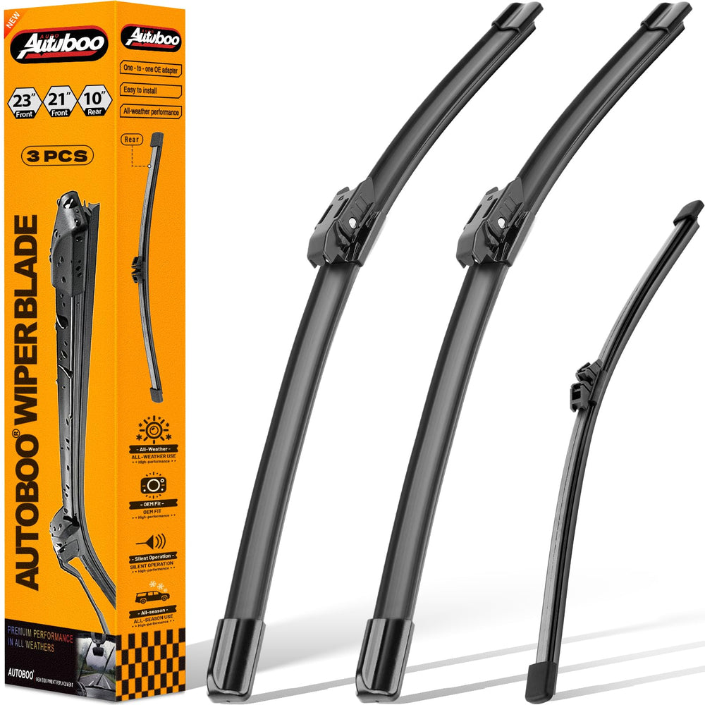 AUTOBOO front 23-inch wiper blade for Mini Countryman improves rain visibility.
