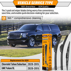 AUTOBOO 22-inch front right windshield wiper blade for Chevy Tahoe Suburban