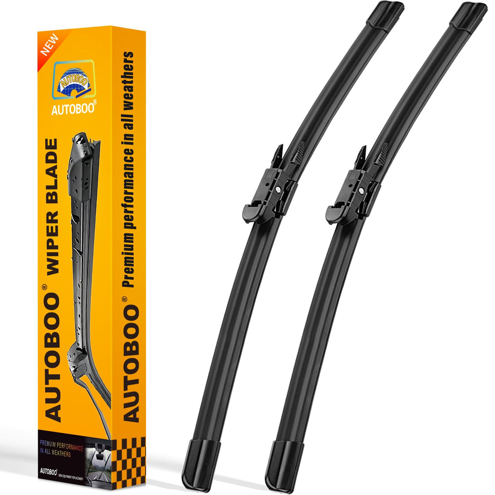 AUTOBOO 24-21 windshield wiper blades pack for all-season visibility