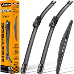 AUTOBOO 26-inch windshield wiper blade front left for Subaru Ascent improves visibility in rain