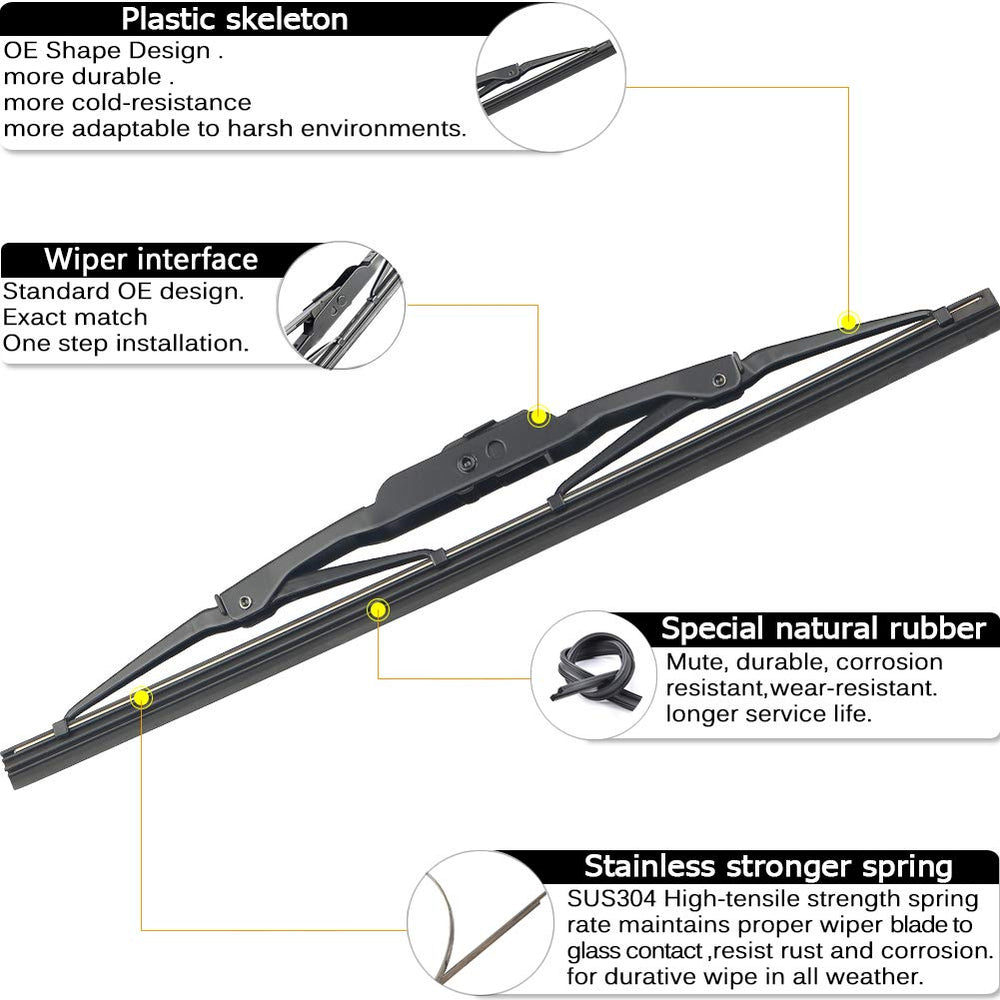 AUTOBOO SRX rear wiper arm cover mounted for precise alignment.