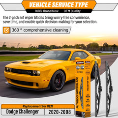 Autoboo Dodge Challenger 2008-2020 installation shows easy, snug fit