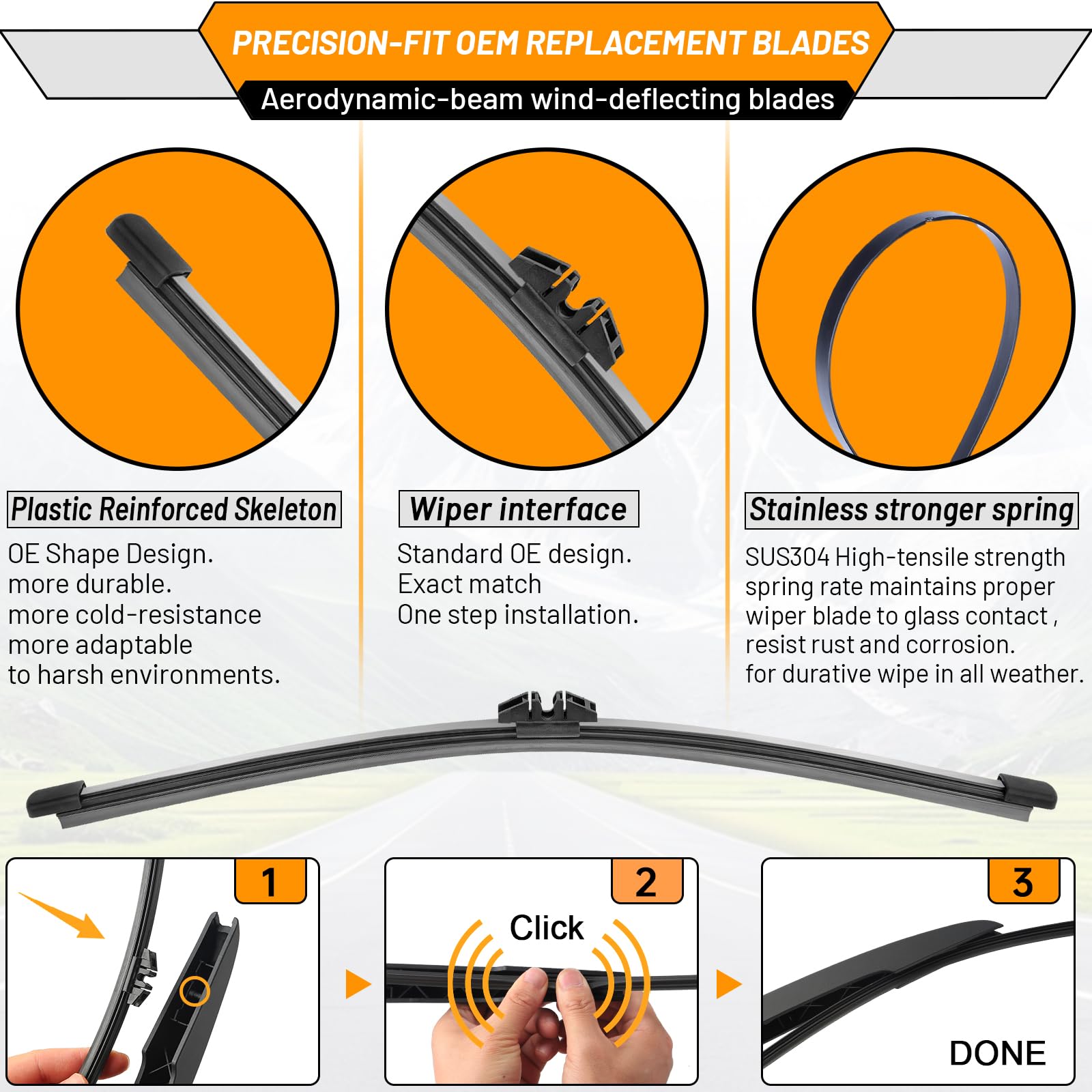 AutoBoo quick-install TOP LOCK design for easy replacement