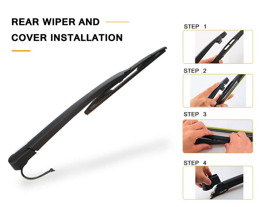 AUTOBOO direct replacement arm and blade set for easy DIY installation.