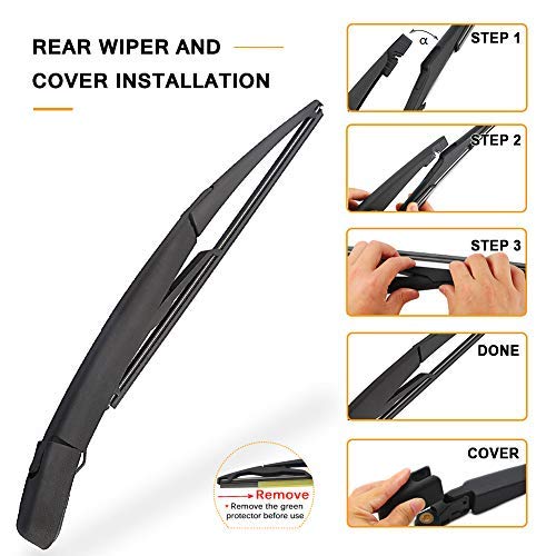 AUTOBOO easy installation guidance for rear wiper assembly.