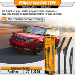 AUTOBOO 22 inch front right wiper blade for Ford Flex delivers smooth engagement