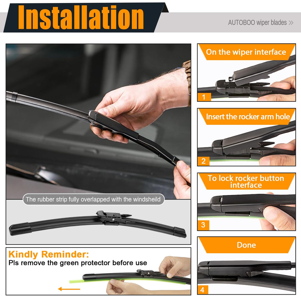 AUTOBOO two-blade set includes 24 and 21 inch blades