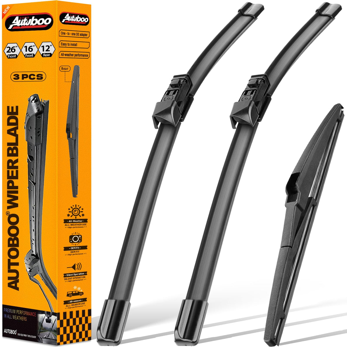 AUTOBOO 26-inch wiper blade for Lexus NX delivers all-season visibility