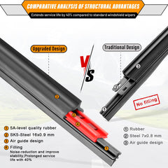 AUTOBOO OEM wiper blade for Acadia front 24-inch smooth wipe and lasting performance
