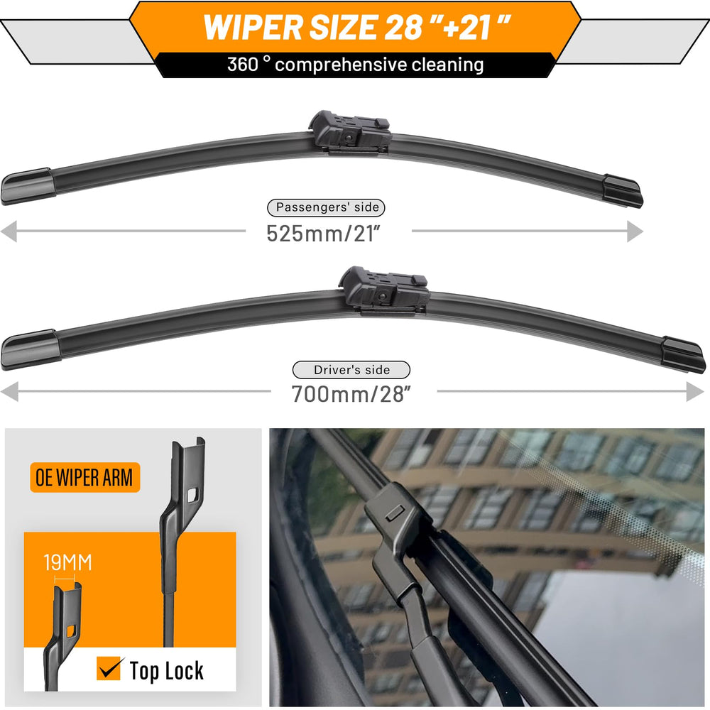 AUTOBOO windshield wiper pack of 2 displayed in packaging.