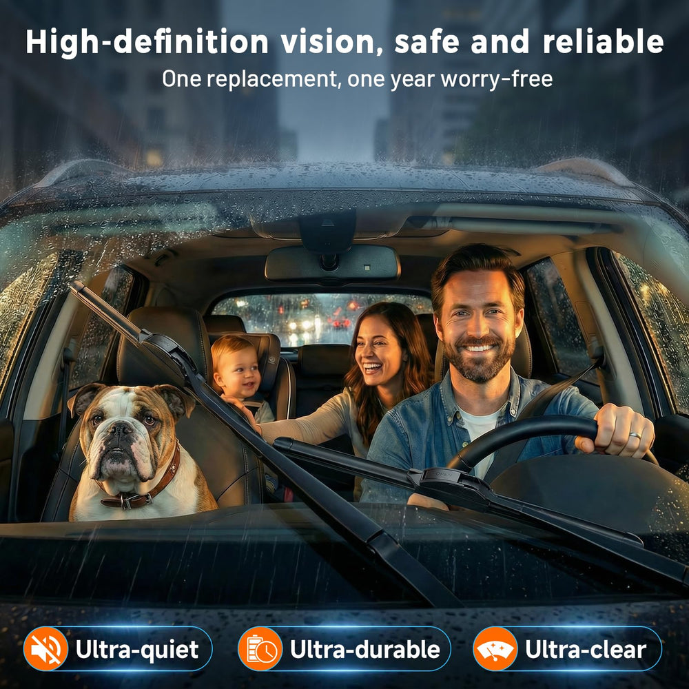 AUTOBOO Plus high carbon steel frame for durable windshield support