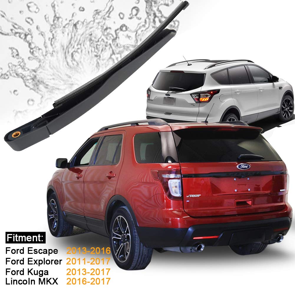 AUTOBOO rear wiper arm blade – durable stainless spring, all-season performance