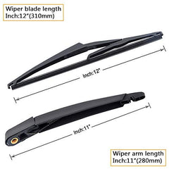 AUTOBOO rear wiper blade on Nissan Juke demonstrates consistent compatibility.