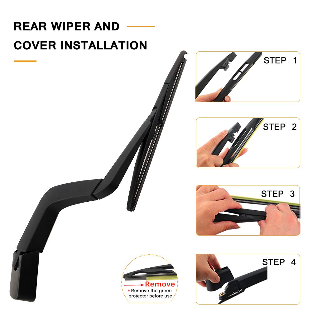 AUTOBOO natural/synthetic rubber squeegee for extreme weather durability
