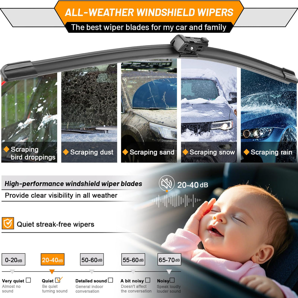 AUTOBOO top-lock installation ensures quick, secure wiper attachment.