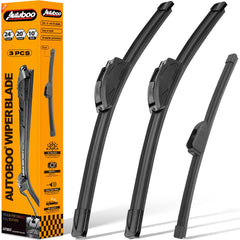 AUTOBOO front windshield wiper blades for Kia Soul enhance all-weather visibility