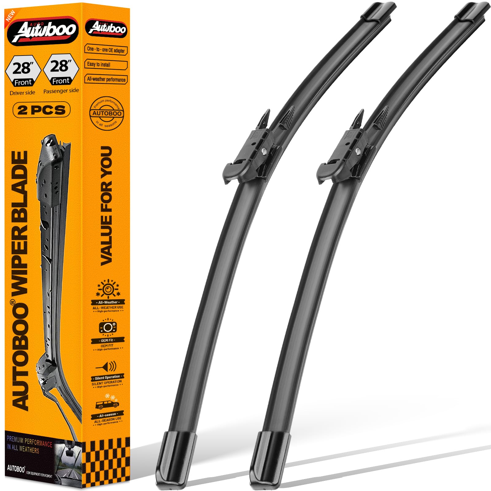 AUTOBOO windshield wiper blade left 28in for Ford Escape offers reliable rain visibility