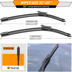 AUTOBOO MKZ 20in left blade improves visibility in rain