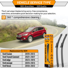 AUTOBOO windshield wiper blade right 28in for Ford Escape provides a smooth, streak-free wipe