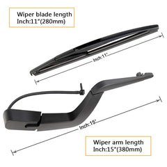 AUTOBOO wiper arm assembly for Saturn Outlook rear window replacement