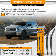 AUTOBOO 23-inch right blade for reliable wipe in all weather