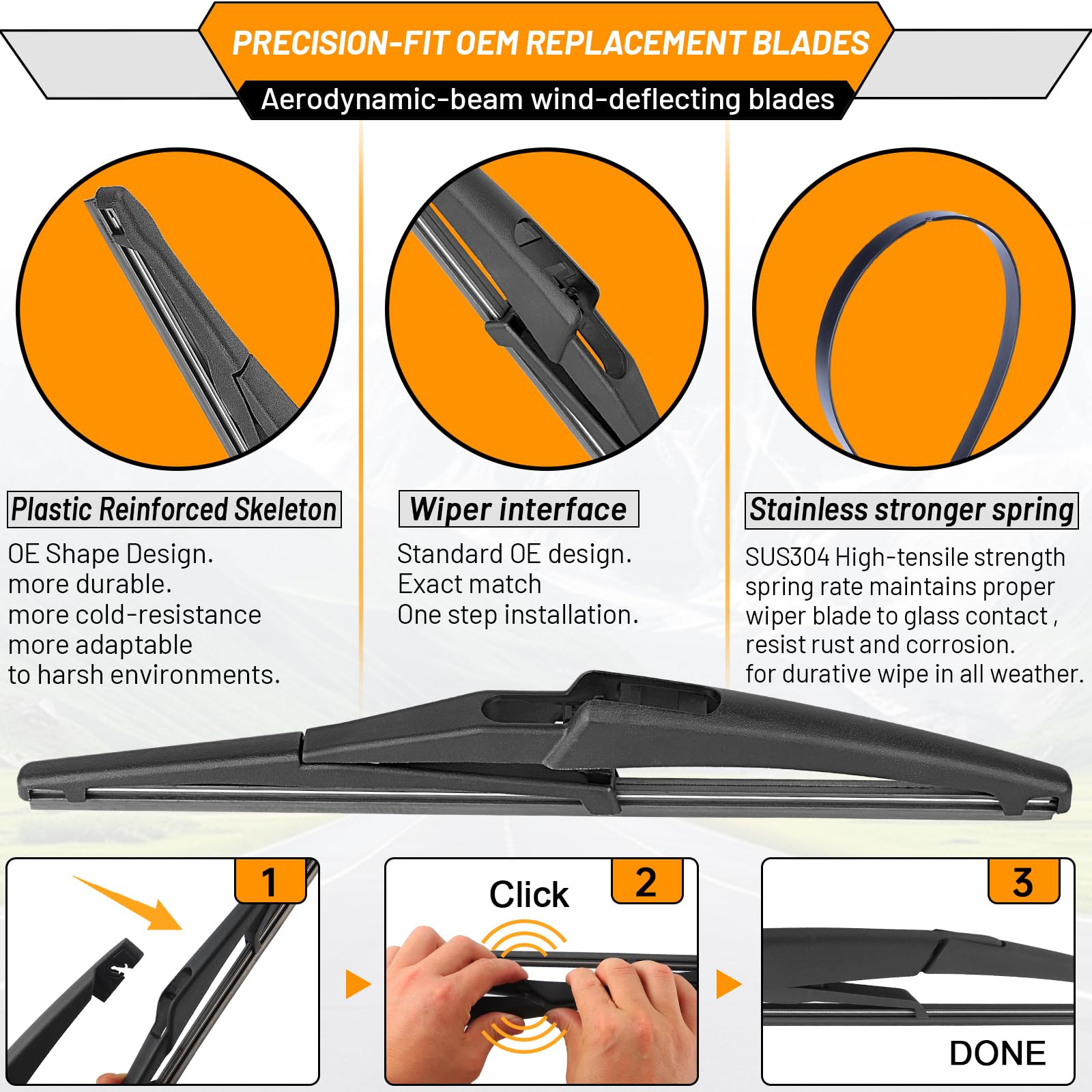AUTOBOO wiper installation action shows quick TOP LOCK attachment.