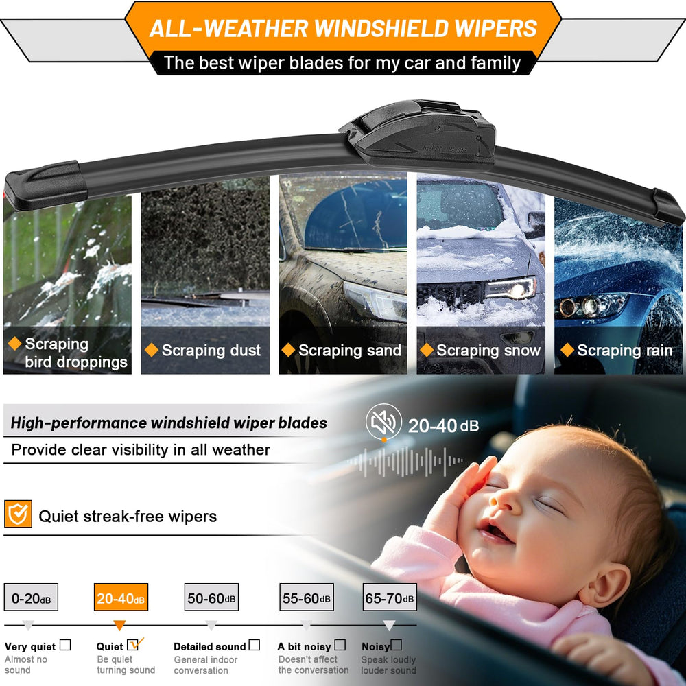 AUTOBOO U/J hook fit secures wiper arm connection