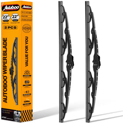 AUTOBOO windshield wipers on a Dodge Ram front view for quick replacement.