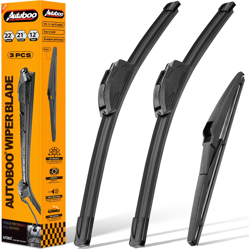 AUTOBOO 22 and 21 inch front wipers for Dodge Durango deliver clear visibility