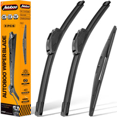 AUTOBOO 26-inch front wiper blade for Honda Odyssey enhances rain visibility
