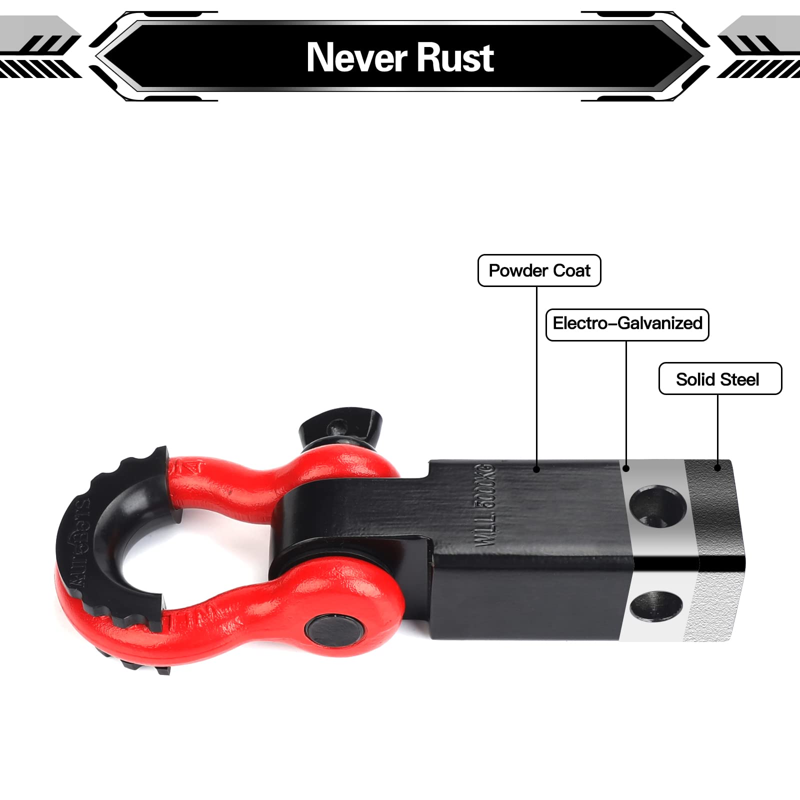 AUTOBOTS corrosion-protected receiver with powder coating for harsh conditions.