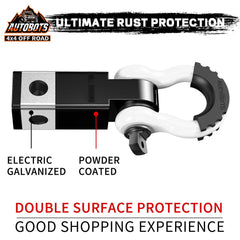 AUTOBOTS 3-4 D-ring shackle demonstrates versatile recovery and towing options.