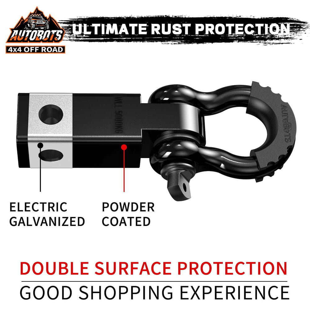 AUTOBOTS D-ring shackle 3/4-inch robust load handling for off-road use