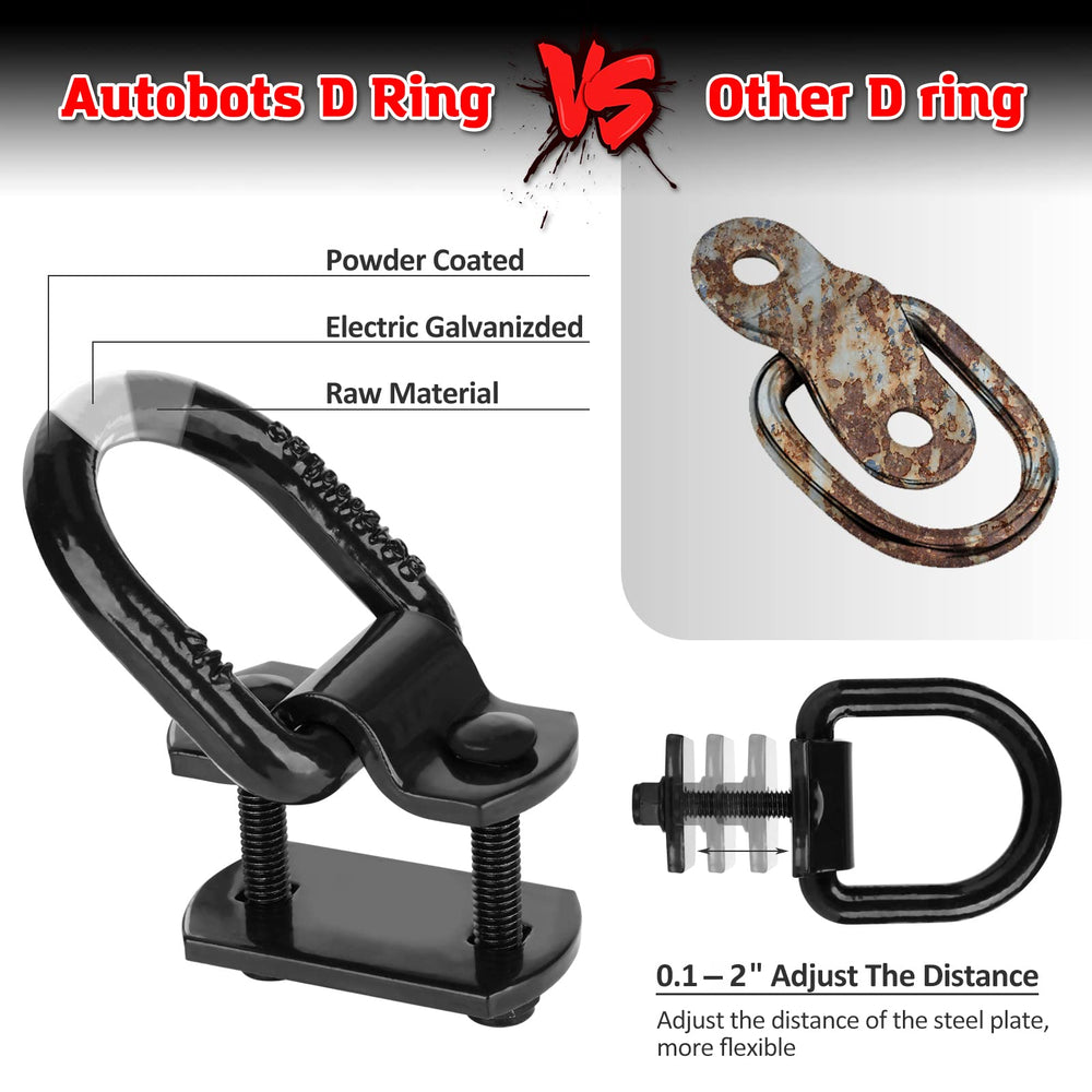 AUTOBOTS D-ring suitable for trailers, trucks, RVs and more