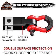 AUTOBOTS 5/8 inch screw pin for secure hitch connection.