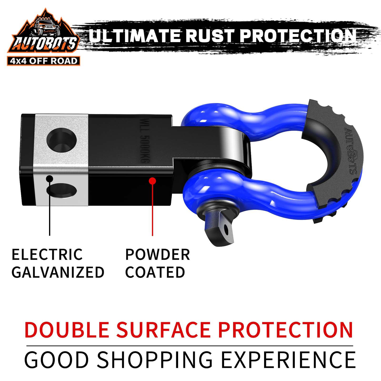 AUTOBOTS screw pin 5/8-inch provides stable, easy-to-use hitch attachments.