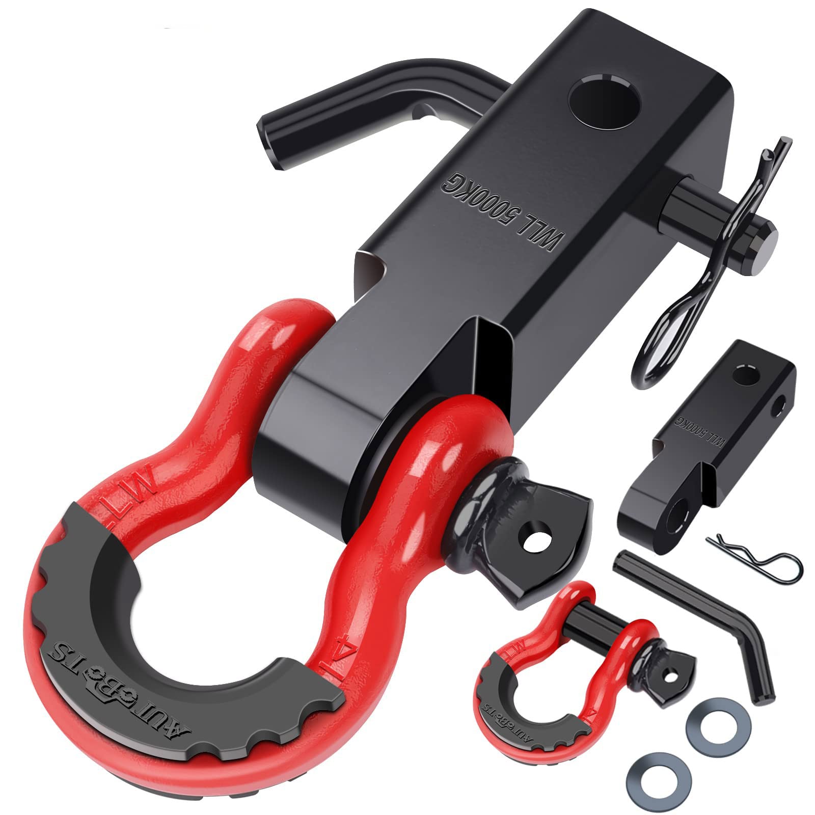 AUTOBOTS Shackle Hitch 2in for rugged off-road towing and quick connect.