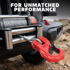 Forged steel AUTOBOTS winch hook with durable construction.
