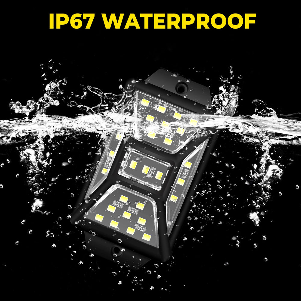 Auto Buero waterproof rock light cap seals connectors against rain and dust.