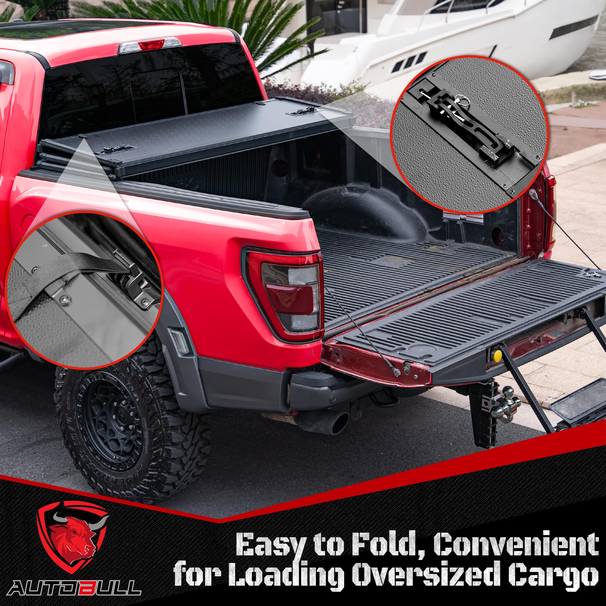 AutoBull all-weather protection shields cargo from rain and snow.