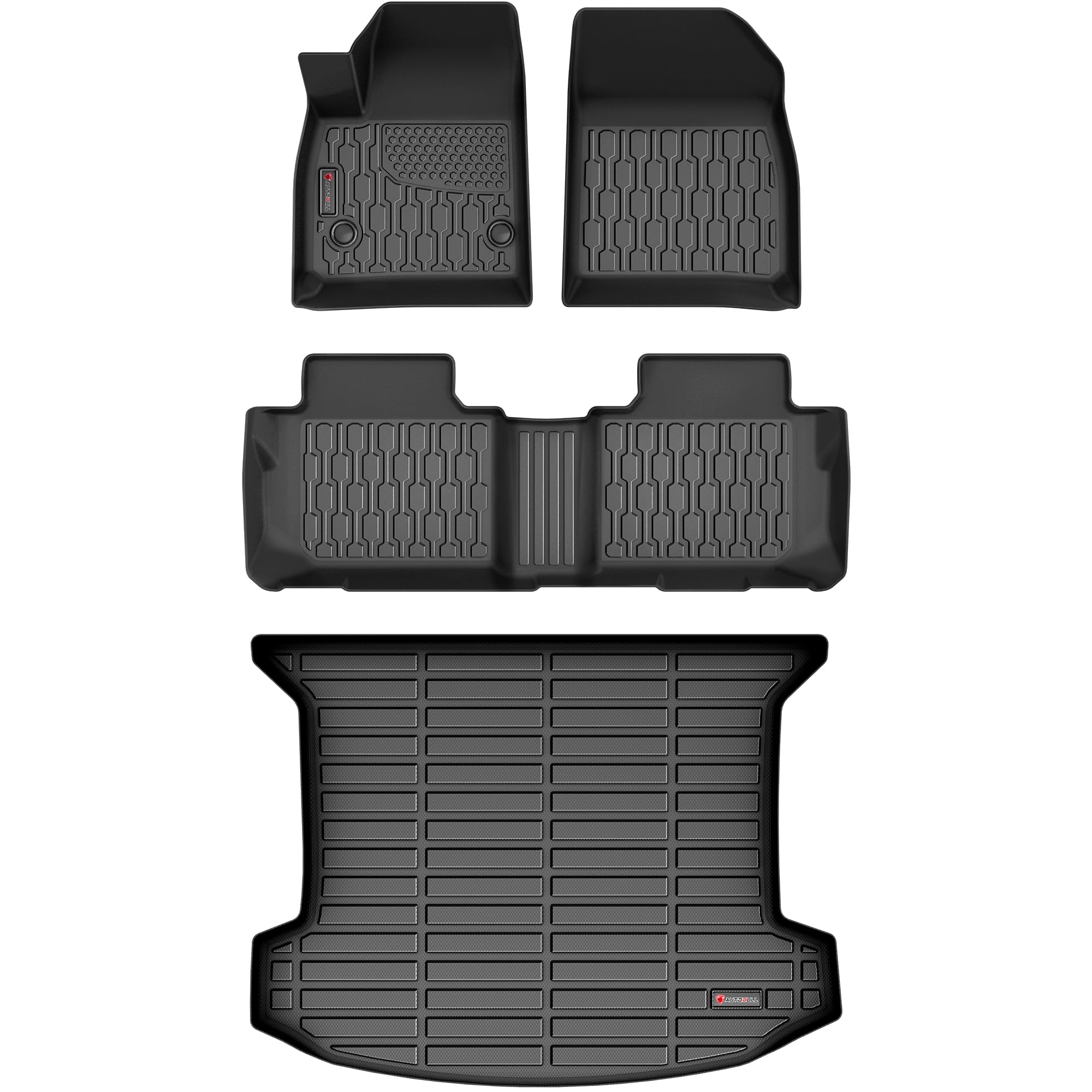 AUTOBULL Cadillac XT5 front floor mats provide full coverage and durable, all-weather protection.