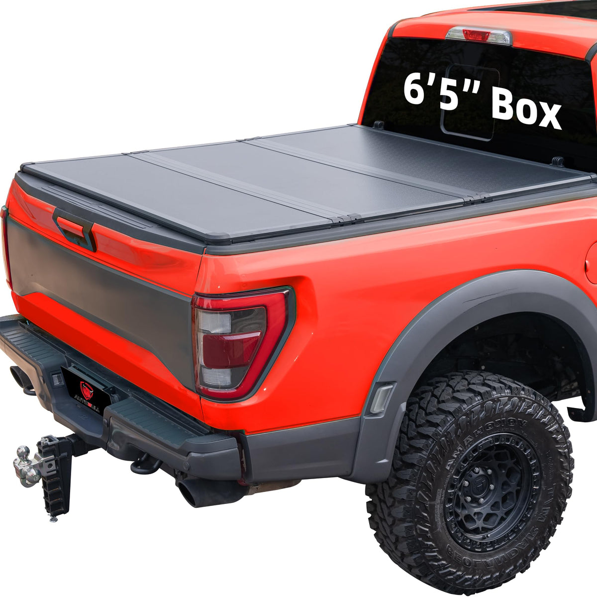 AutoBull hard top tri-fold cover profile view for 6.4 ft Ram bed showing rugged protection