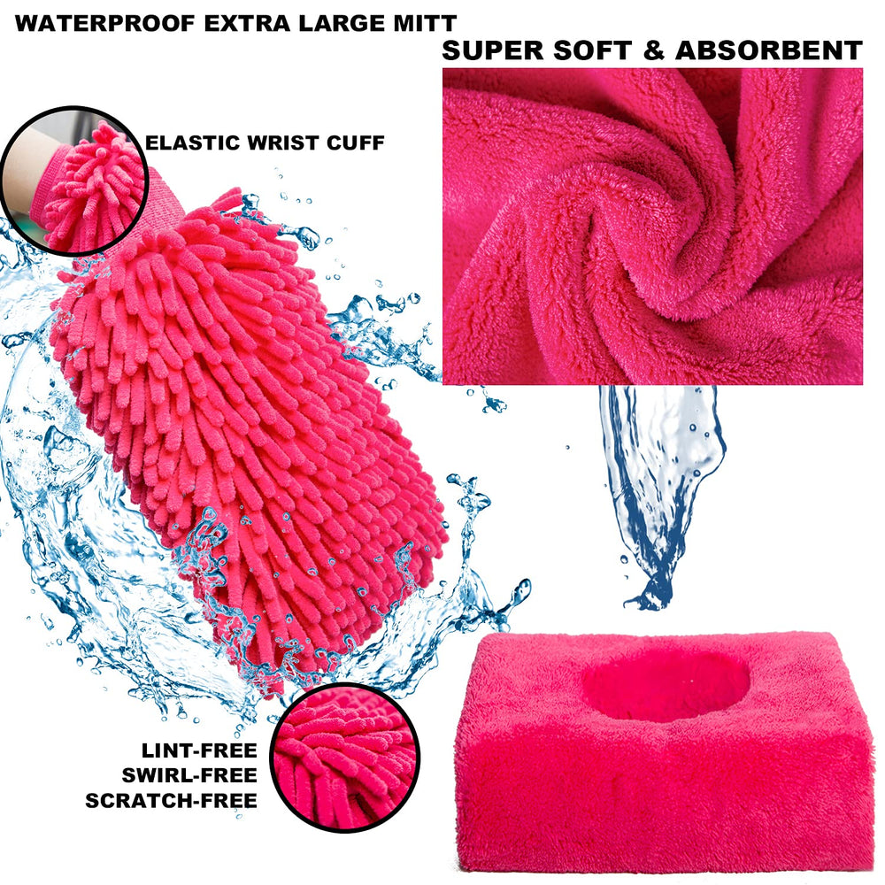 Autodeco microfiber sponge for effective grime removal
