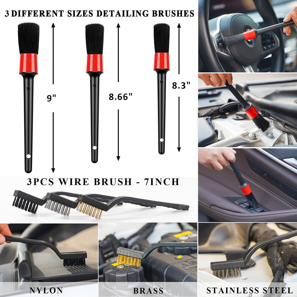 AUTODECO drill brushes tackling stubborn grime on wheels