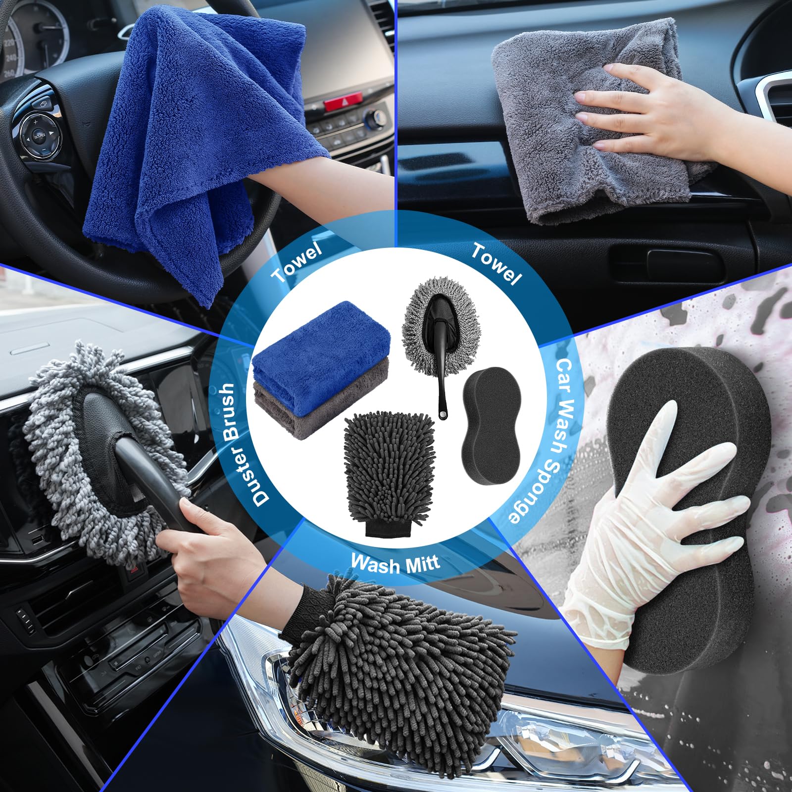 AUTODECO window scraper ensuring streak-free glass cleaning