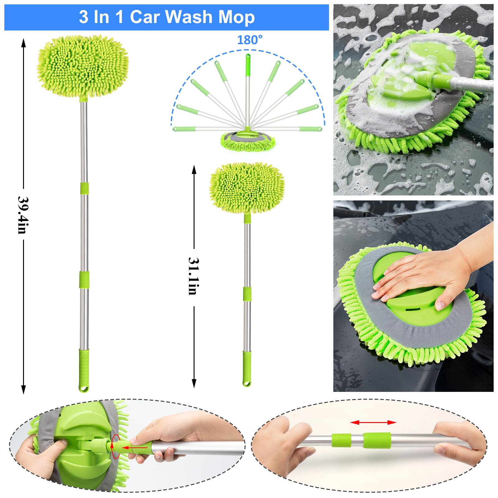 AUTODECO car vacuum 120 W delivers strong suction for deep interior cleaning.
